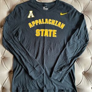 Nike Appalachian State Black Long Sleeve Tee